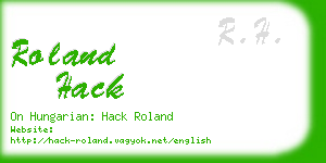 roland hack business card